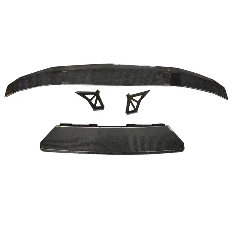 Suitable for Lamborghini LP610 Carbon Fiber V Tail Spoiler Double Layer Fixed Wind Wing Modified Auto Parts