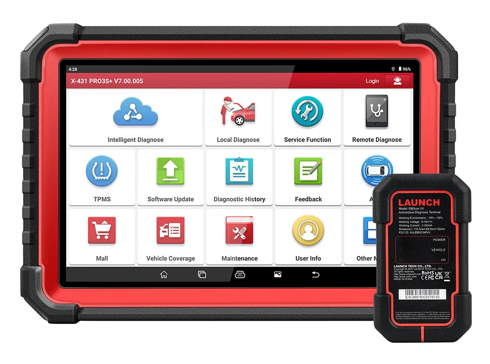 2025 LAUNCH X431 PRO3S+ V5.0 Car Diagnostic Tools 10.1' Auto OBD OBD2 Scanner CANFD DOIP Topology Map Bidirectional ECU Coding