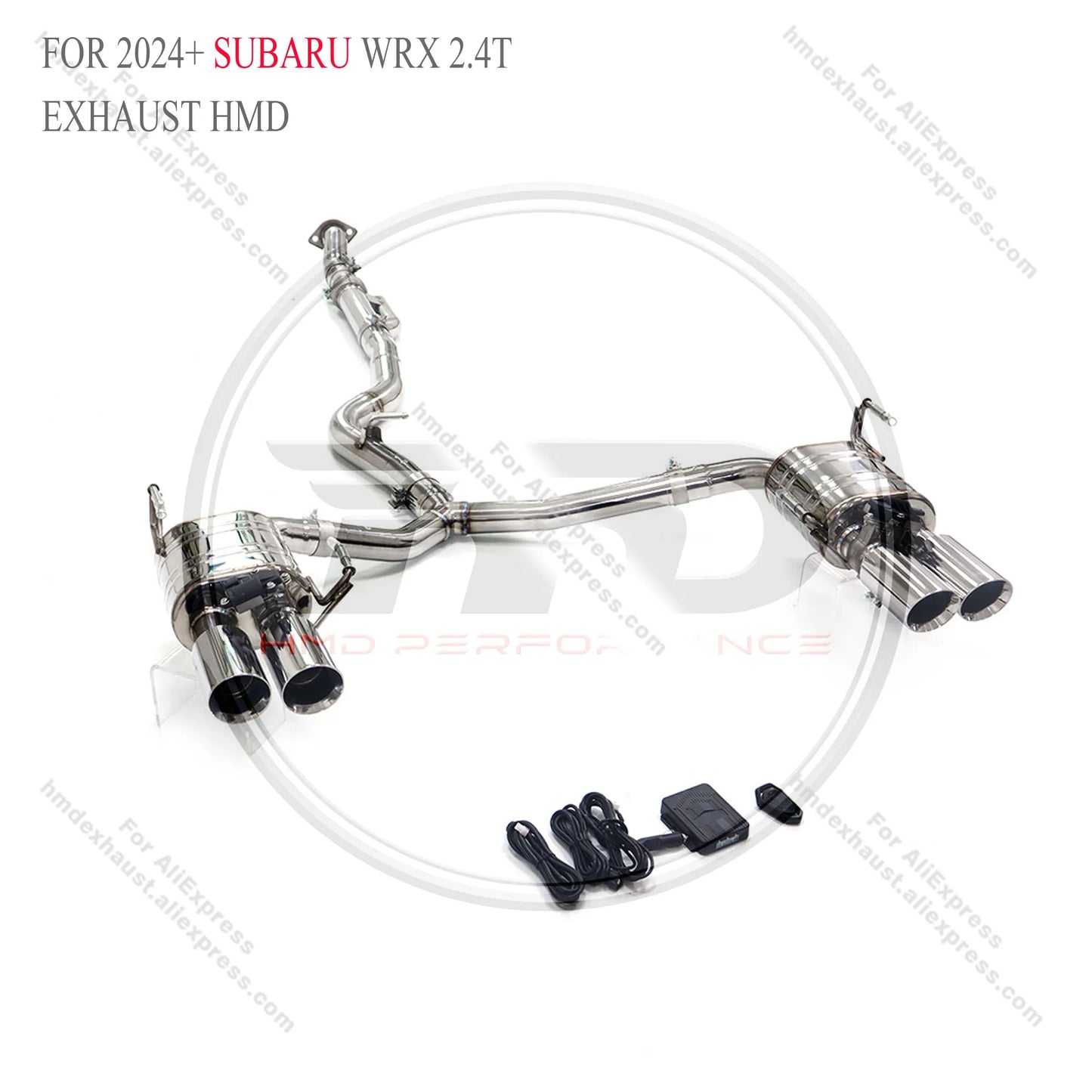 HMD Exhaust Muffler Valve Pipes Auto Performance Parts for 2024+ Subaru WRX 2.4T Valves Exhaust