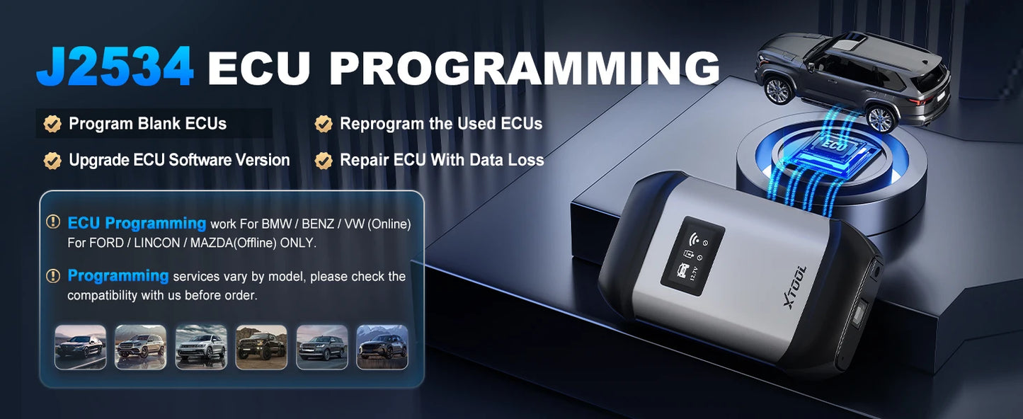 XTOOL InPlus IP919 MAX Bluetooth Car Diagnostic Tools ECU Programming J2534 Bi-directional 42+ Resets Scanner With Topology FCA