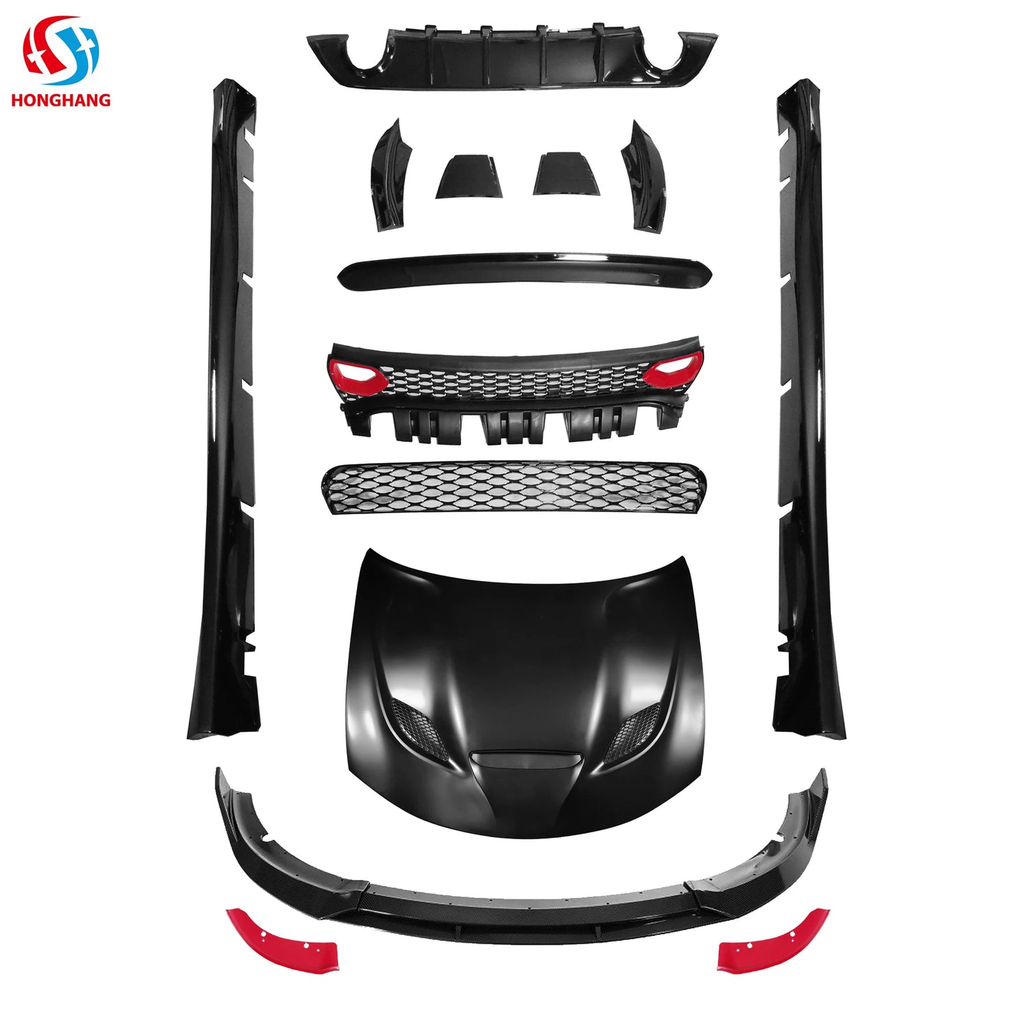 HongHang Factory Auto Car Front Engine Hellcat Hood for Dodge Charger Accseeories Hoods 2013-2021