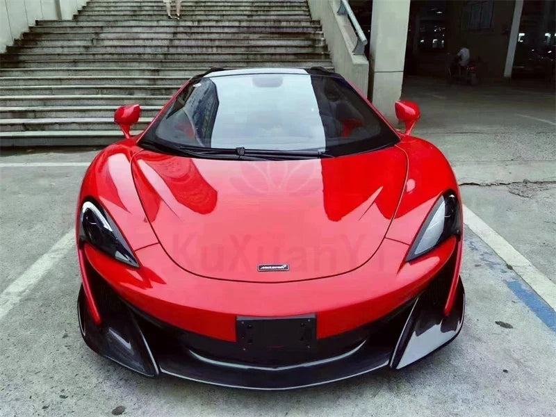 600lt Style Dry Carbon Fiber Rear Bumper Body Kit for McLaren 540C 570s 570GT Front Bumper Side Skirts Hood Rear Spoiler