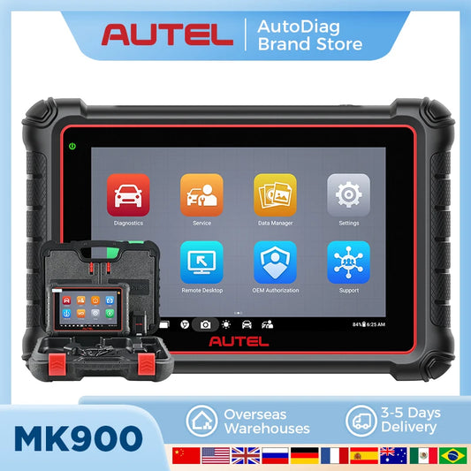 Autel MaxiCOM MK900 Car Diagnostic Tools 40+ Services DoIP & CAN-FD Car Scanner OBD2 Automotive Scan Tool Upgrade of MK808S
