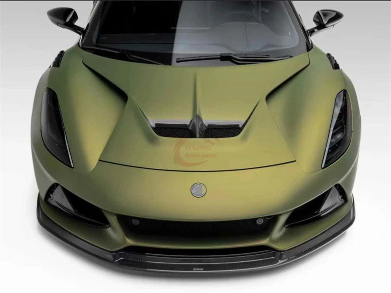 For Lotus Emira Upgrade V Style Dry Carbon Fiber Front Lip Side Skirts Rear Diffuser Rear Spoiler Hood Side air Vents