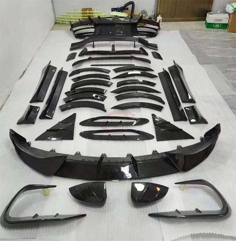 For Aston Martin DBX M Style Bodykit Dry carbon fiber front lip fender side skirt rear diffuser rear spoiler exhaust pipe