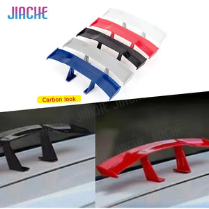 Color: Blue - Car Rear Mini Spoiler Wing Motorcycle Small Model Canard Tail Winglet ABS Carbon Look For BMW For VW For Audi For Universal Car - Premium Exterior Parts from NoEnName_Null - Just $5.96! Shop now at Rapidvehicles