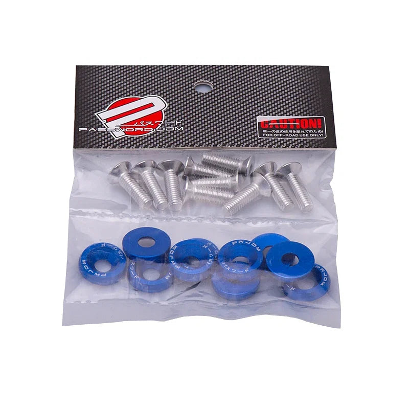 Color Name: Blue - Universal 10PCS M6 Car Styling Modification - Premium Wear Parts from RAQR-RACING - Just $8.99! Shop now at Rapidvehicles