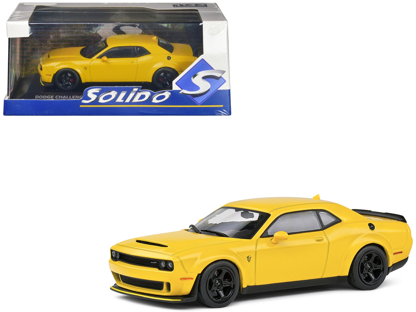 2018 Dodge Challenger SRT Demon Yellow 1/43 Diecast Model Car by - Premium Dodge Models from Solido - Just $60.29! Shop now at Rapidvehicles