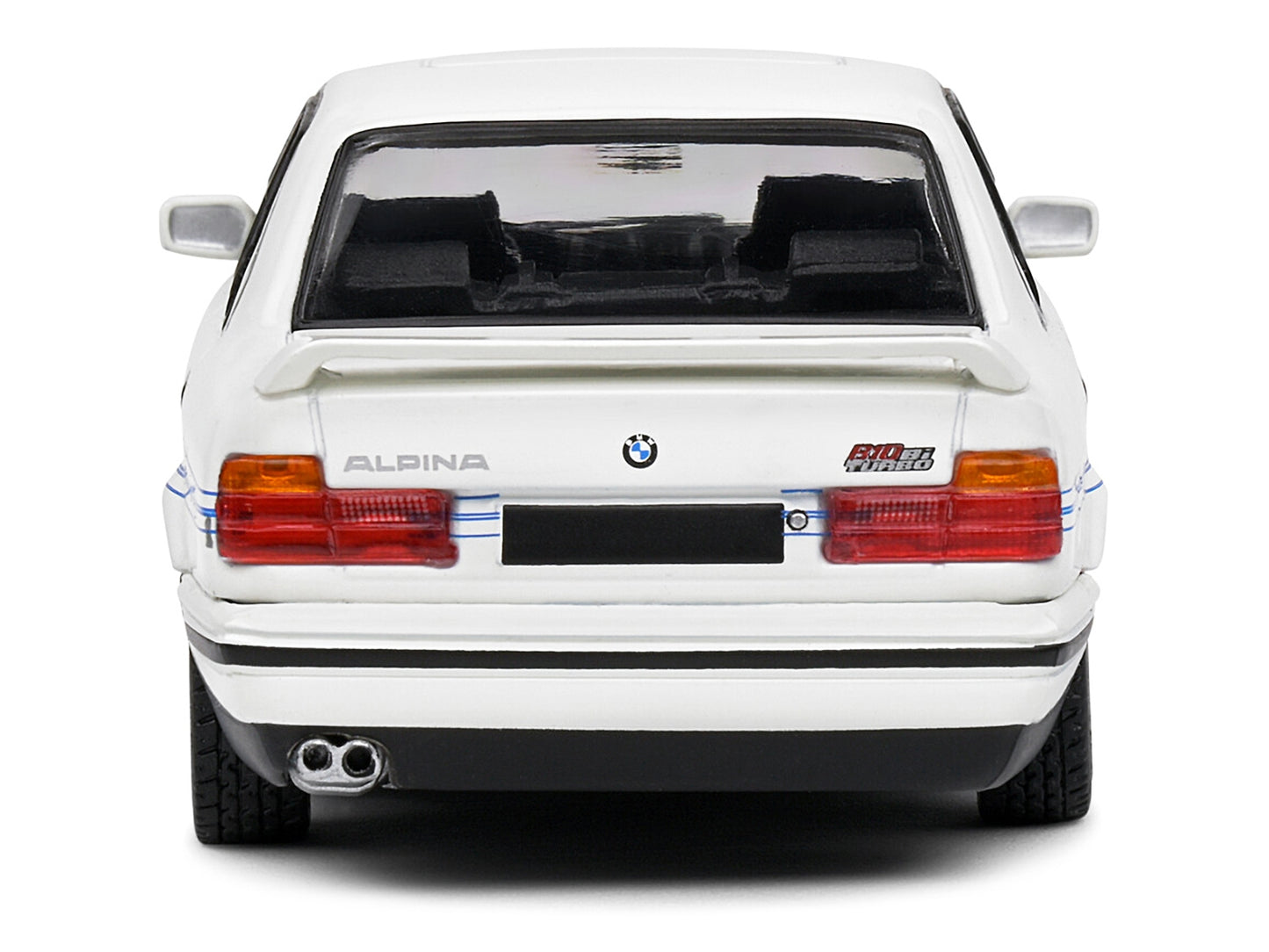 1994 BMW E34 Alpina B10 BiTurbo White with Blue Stripes 1/43