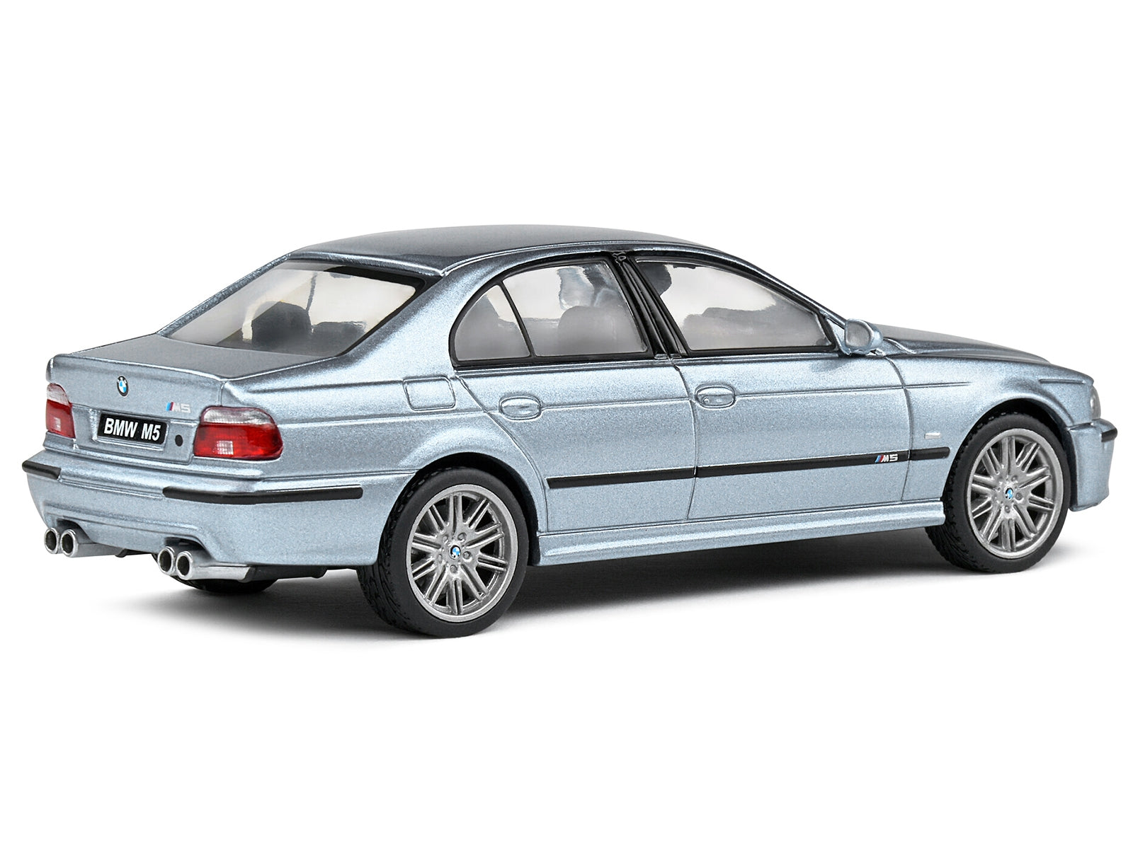 2003 BMW E39 M5 Silver Water Blue Metallic 1/43 Diecast Model Car by Solido - Premium BMW Models from Solido - Just $46.99! Shop now at Rapidvehicles