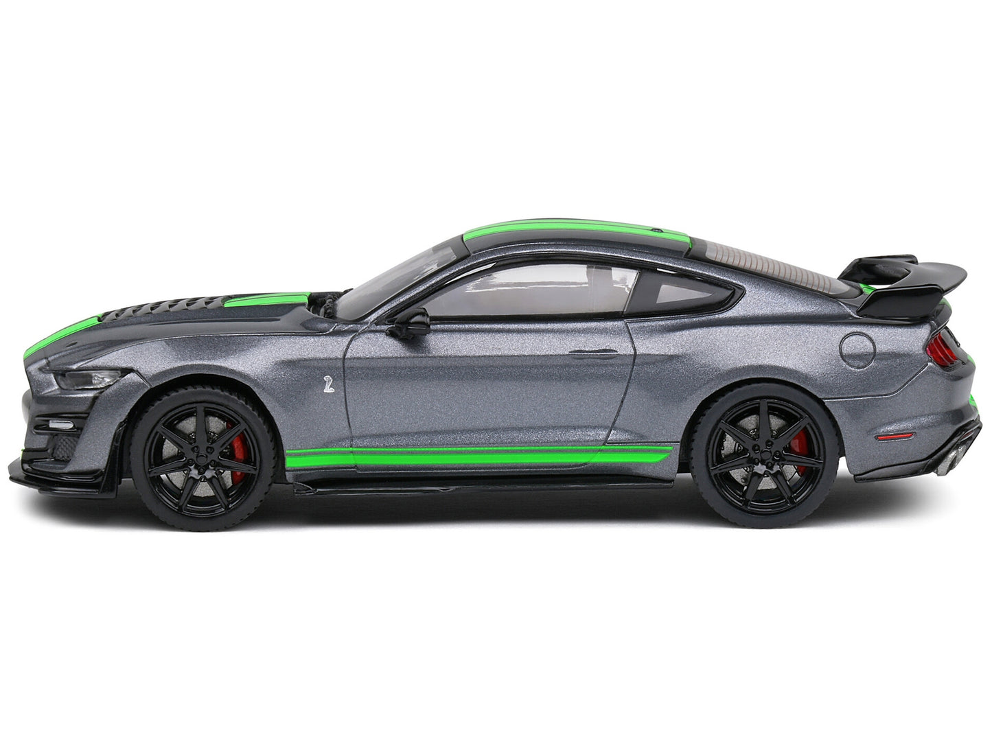 Shelby Mustang GT500 Fast Track Gray Metallic with Neon Green - Premium Shelby Models from Solido - Just $61.19! Shop now at Rapidvehicles