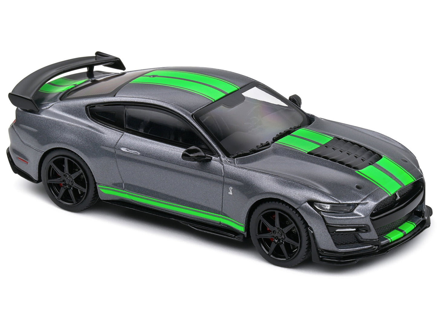 Shelby Mustang GT500 Fast Track Gray Metallic with Neon Green - Premium Shelby Models from Solido - Just $61.19! Shop now at Rapidvehicles