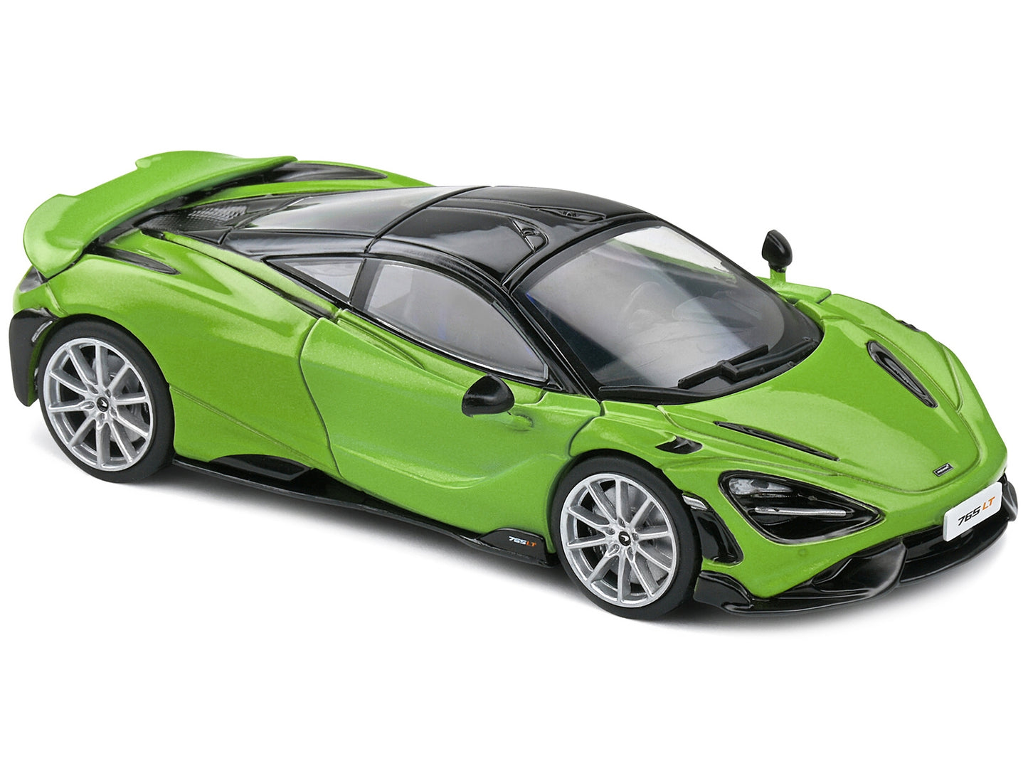 2020 McLaren 765 LT Lime Green Metallic and Black 1/43 Diecast