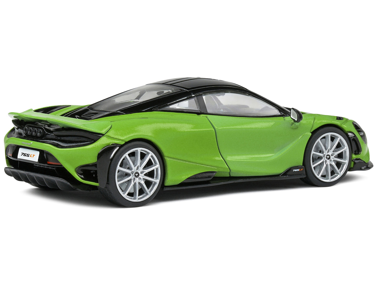 2020 McLaren 765 LT Lime Green Metallic and Black 1/43 Diecast