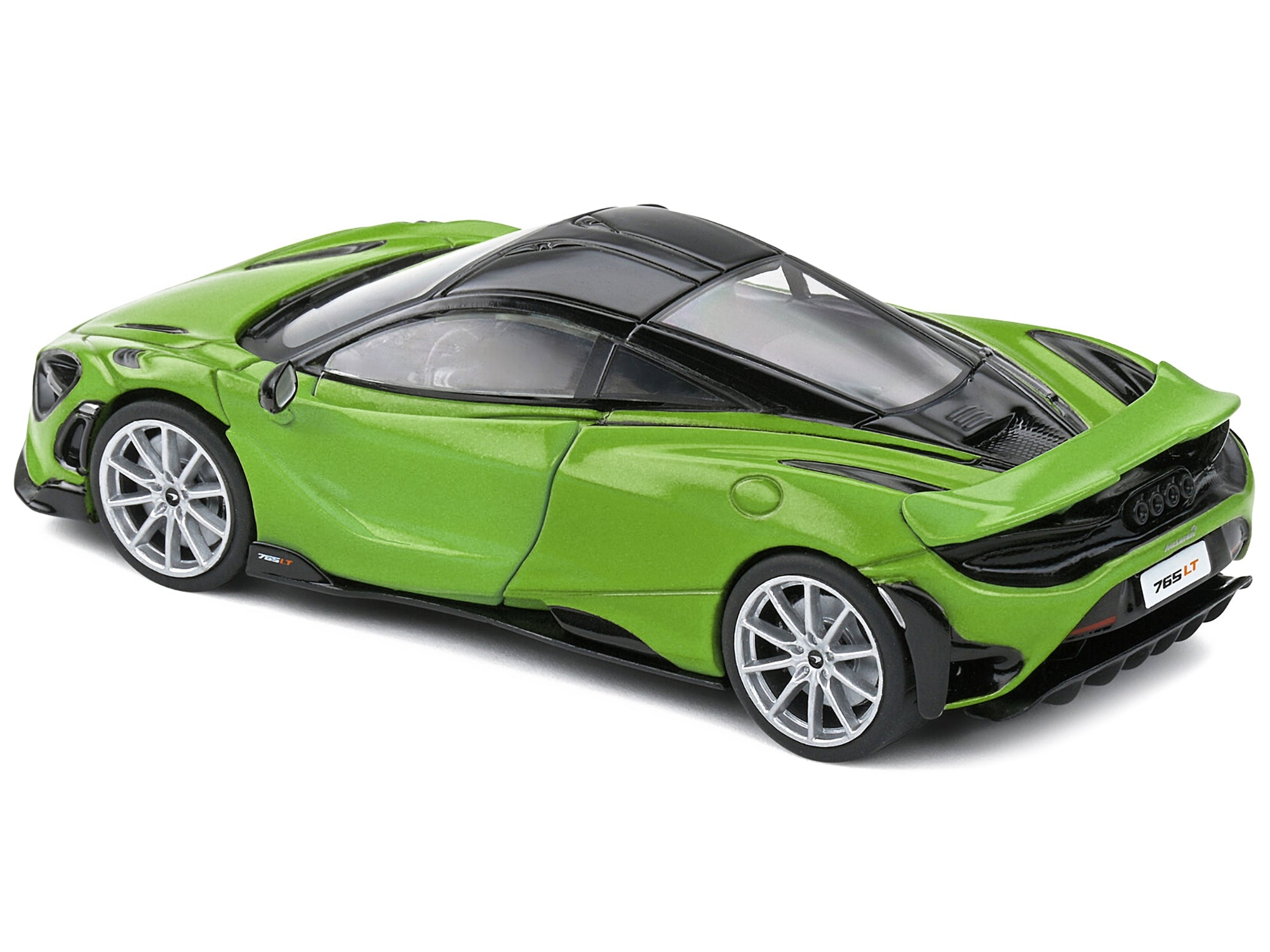 2020 McLaren 765 LT Lime Green Metallic and Black 1/43 Diecast