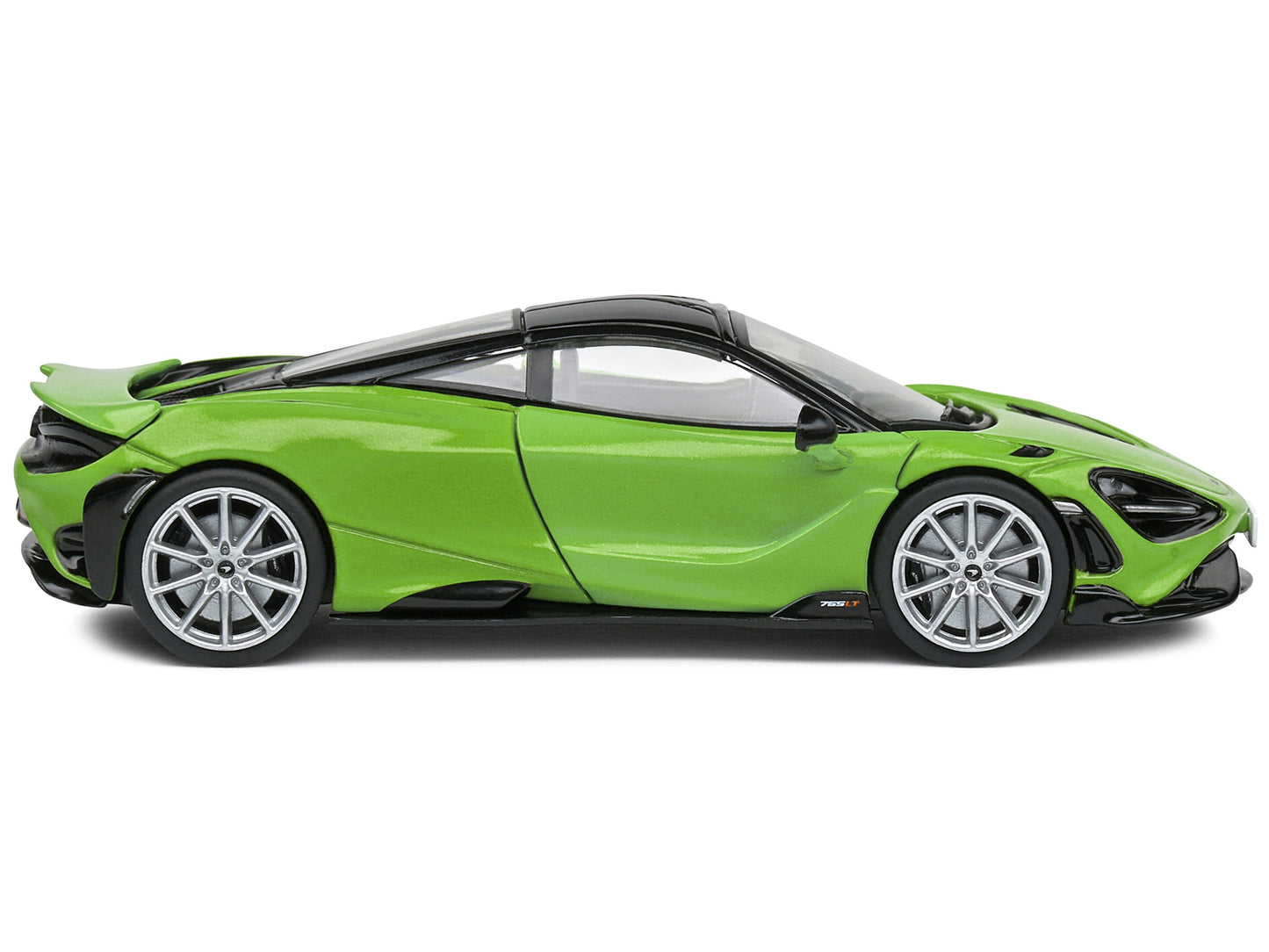 2020 McLaren 765 LT Lime Green Metallic and Black 1/43 Diecast