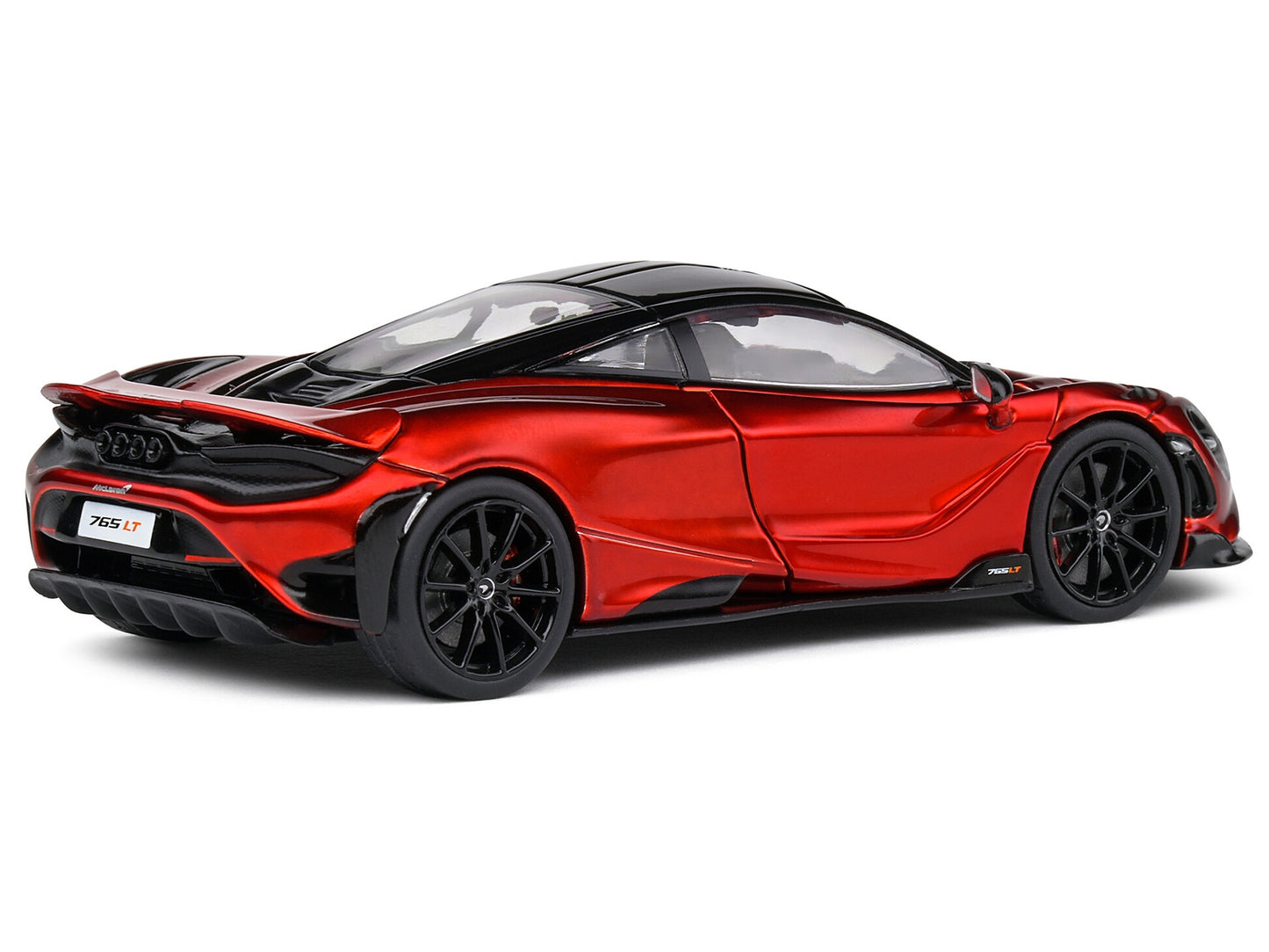 2020 McLaren 765 LT Volcano Red Metallic with Black Top 1/43