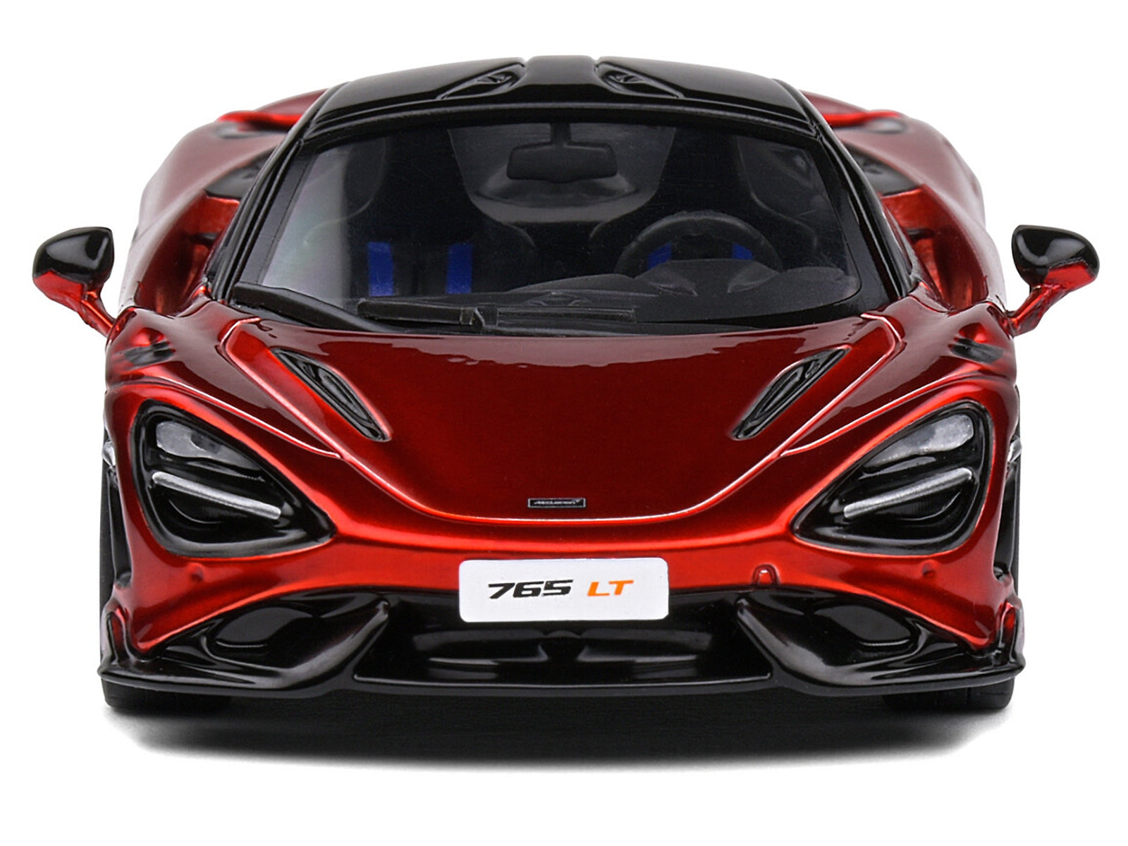 2020 McLaren 765 LT Volcano Red Metallic with Black Top 1/43