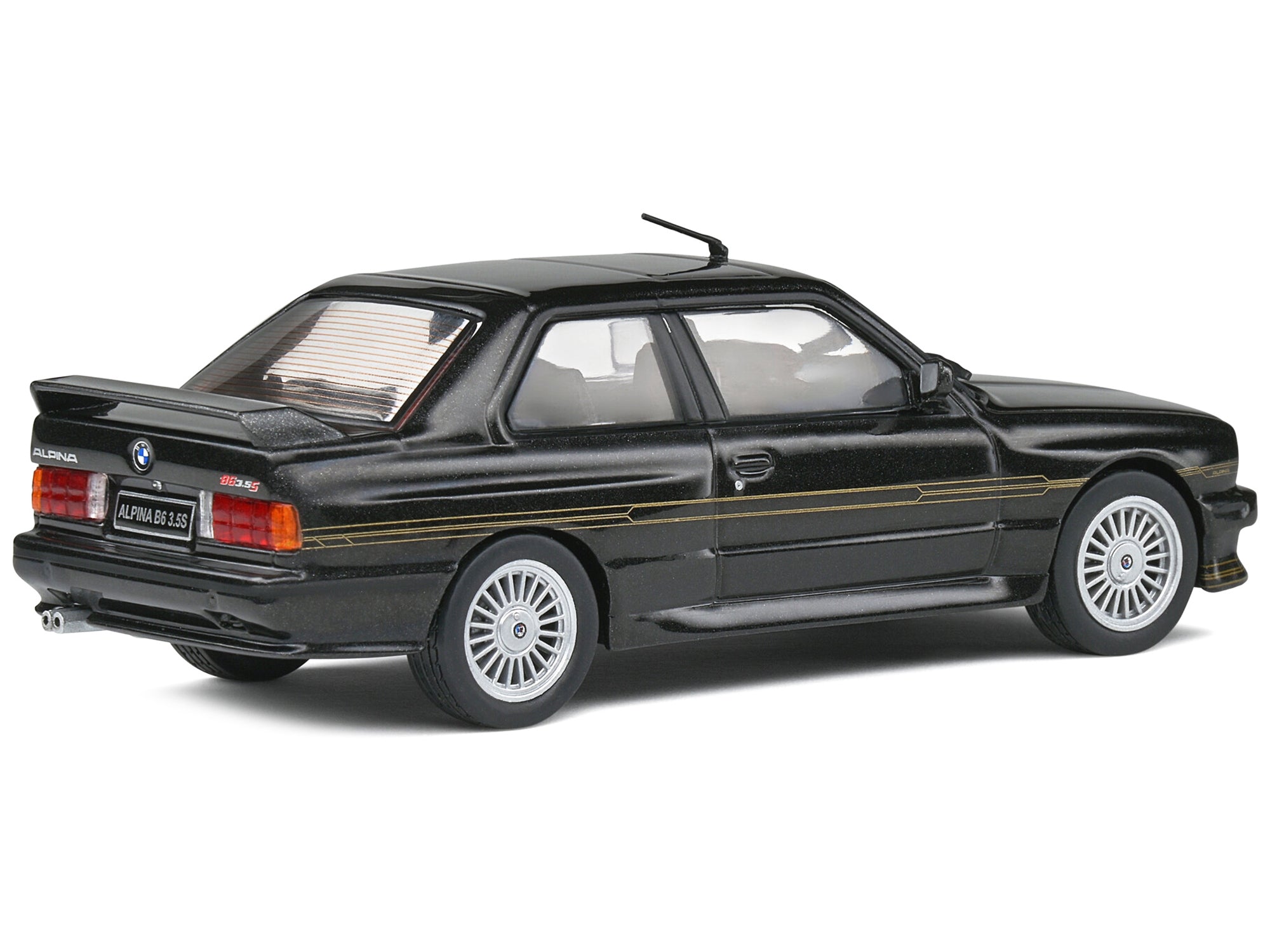 1989 BMW E30 M3 Alpina B6 3.5S Diamond Black Metallic 1/43 Diecast Model Car by Solido - Premium BMW Models from Solido - Just $55.75! Shop now at Rapidvehicles