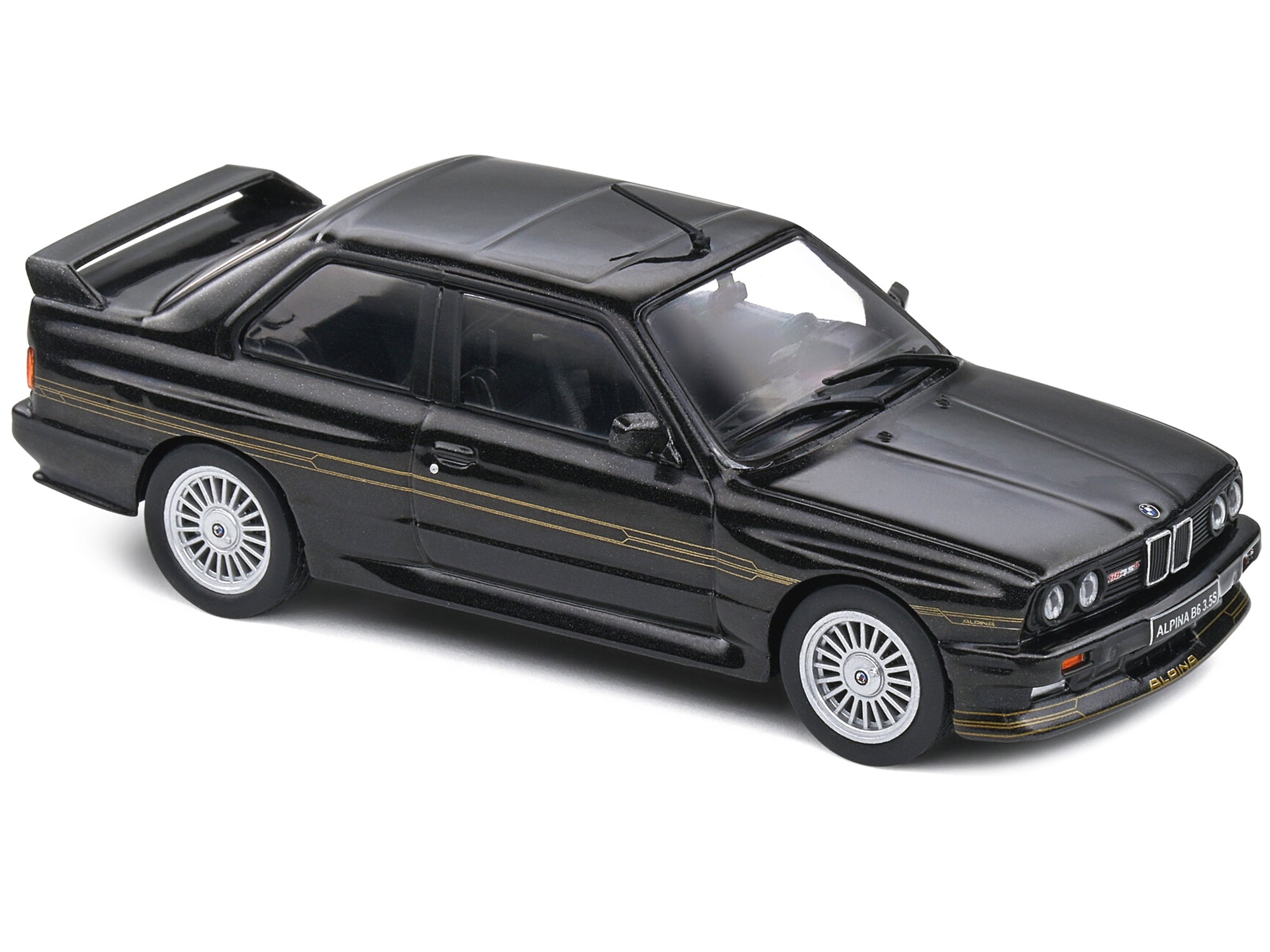 1989 BMW E30 M3 Alpina B6 3.5S Diamond Black Metallic 1/43 Diecast Model Car by Solido - Premium BMW Models from Solido - Just $46.99! Shop now at Rapidvehicles