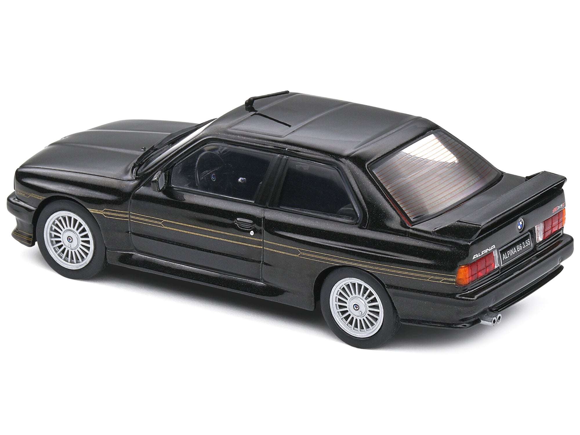 1989 BMW E30 M3 Alpina B6 3.5S Diamond Black Metallic 1/43 Diecast Model Car by Solido - Premium BMW Models from Solido - Just $46.99! Shop now at Rapidvehicles