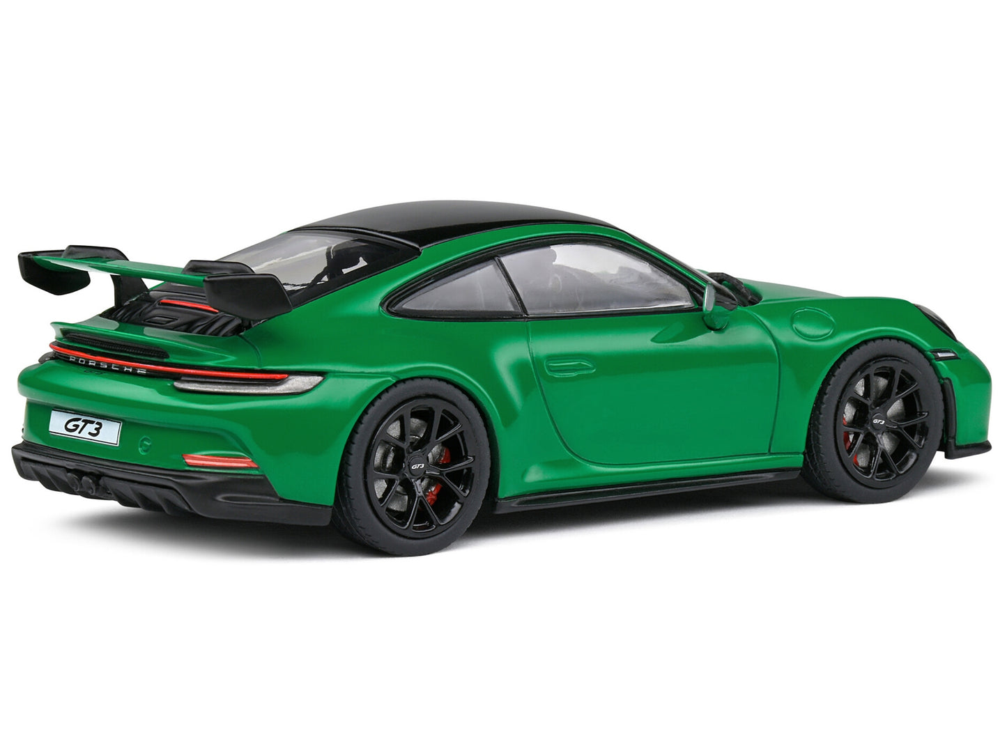 Porsche 911 (992) GT3 Python Green with Black Top 1/43 Diecast