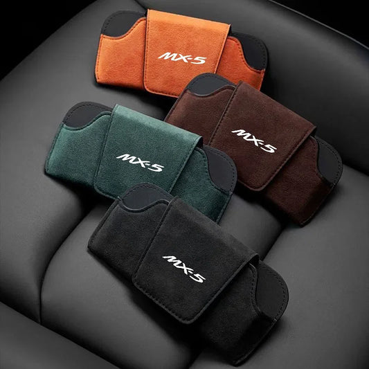 Color Name: Black - Car Interior Suede Fleece Glasses Clip - Premium Interior Accessories from NoEnName_Null - Just $30.59! Shop now at Rapidvehicles