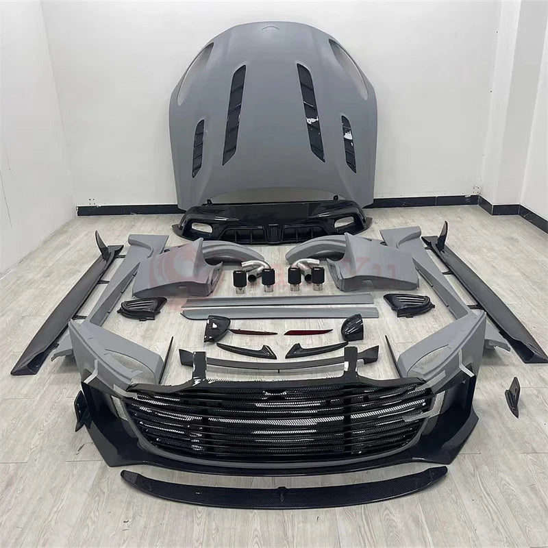 Auto Parts for Aston Martin DB11 Carbon Fiber M Style Front Rear Bumper Spoiler Side Skirts Rear Bumper Tailplane Body Kit