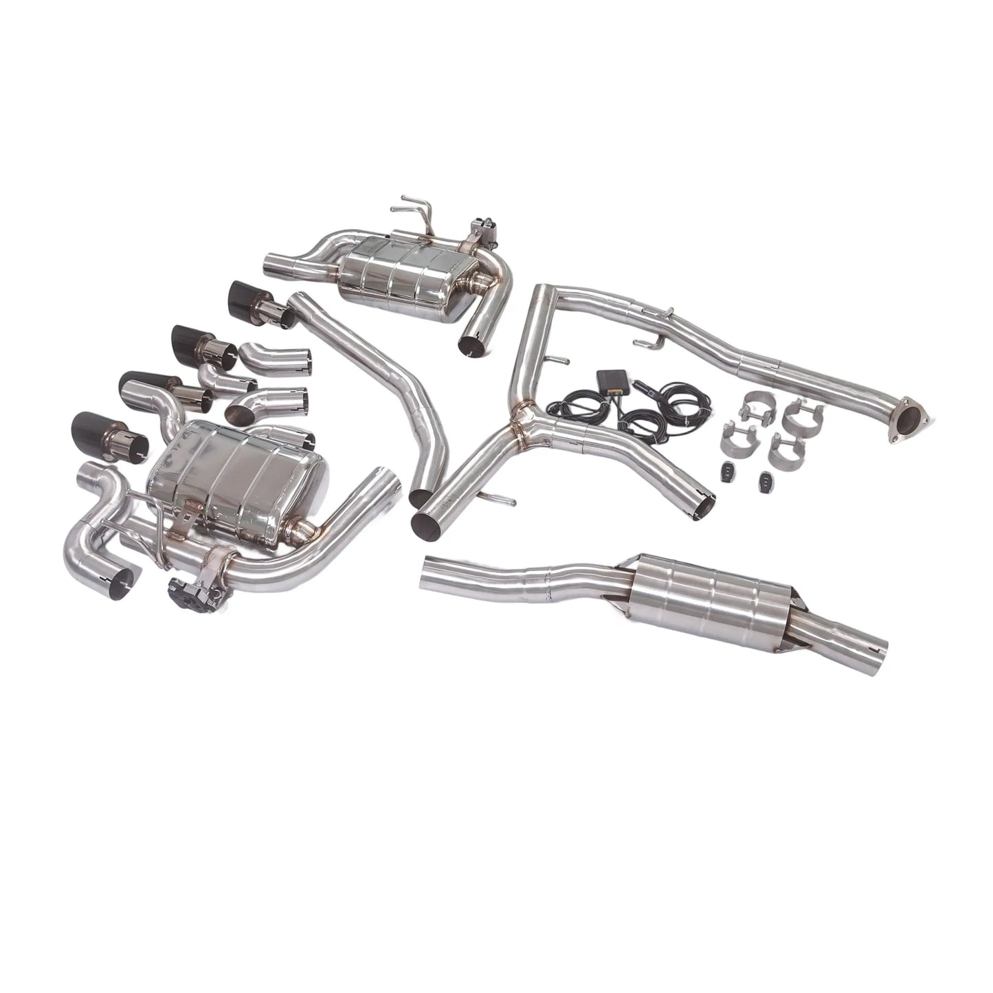 GFC Catback Exhaust Muffler for 2018 10th Gen Honda Civic FC1 1.5T, Car Electric Valve Exhaust System Made of Stainless Steel