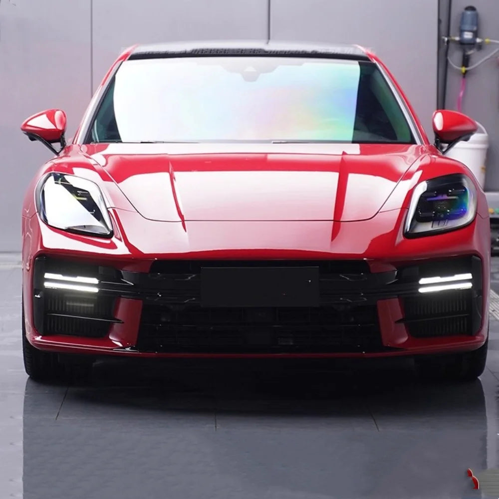 Unpainted Car Kit For Porsche Panamera 976 2024 2025 Modified Front Rear Bumper Lip Grille Side Skirt Fog Lamp Frame