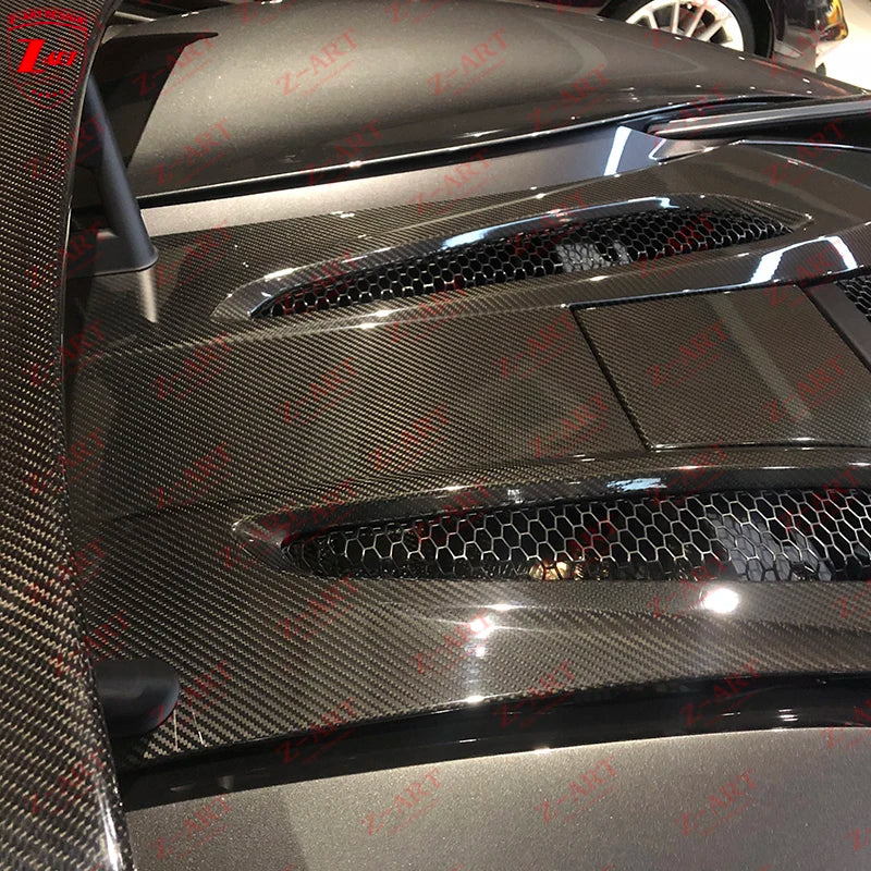 Z-ART 540 Dry Carbon Fiber Engine Cover for Mclaren 540 Carbon Fiber Engine Bonnet for Mclaren 570 Carbon Engine Hood for 570S
