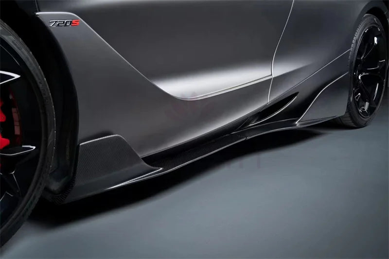 High Quality Dry Carbon Fiber Body Kit for McLaren 720S RY Style Front Lip Side Skirts Rear Diffuser Fenders Engine Hood