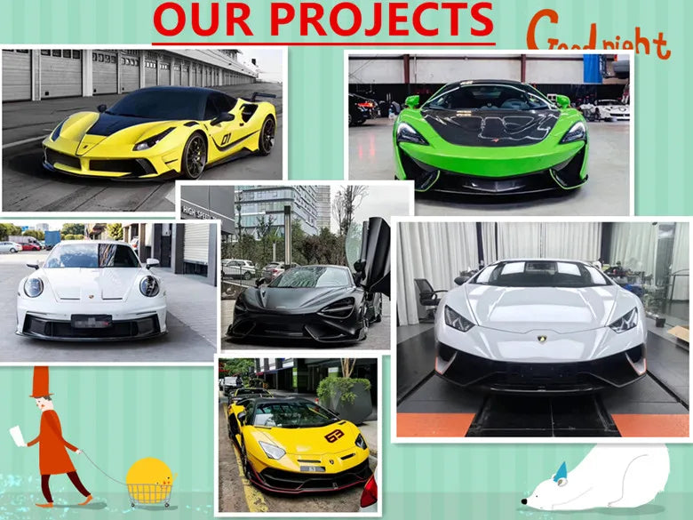 MSO Style Carbon Fiber Car Front Fender for Mclaren 570S Body Kit 540C 570GT 2015-2018 Carbon Fiber Kit