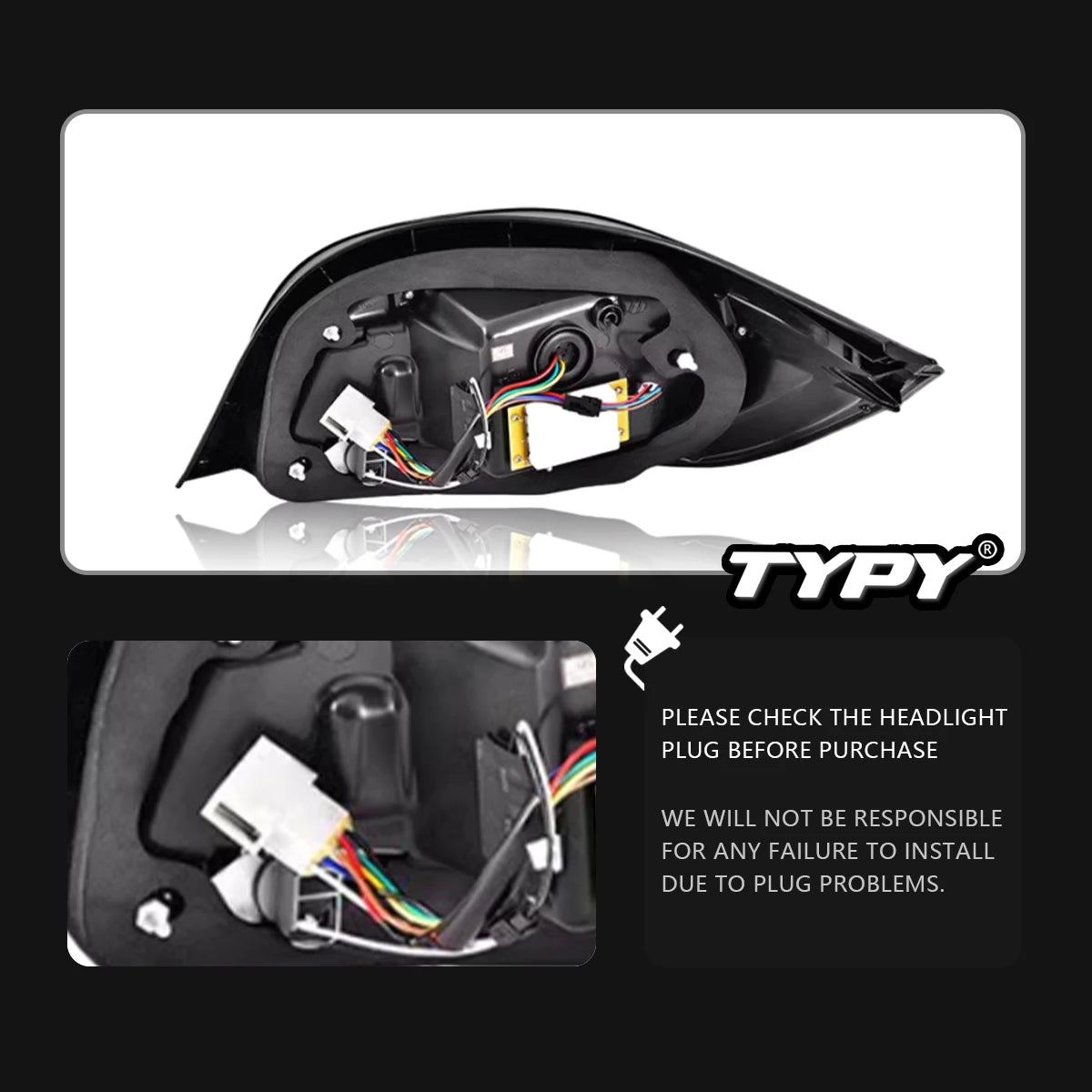 TYPY Car Tail Lights For BMW 5 Series E60 Taillight 2003-2009 LED LED Projetor Tail Lamp Daytime Running Light Auto Accessories