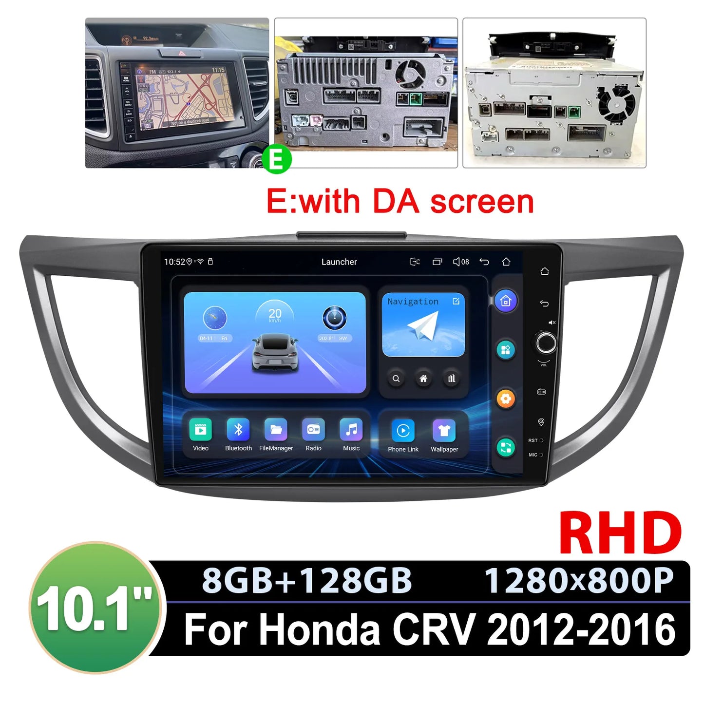 JOYING 10.1"Android 13.0 Car Stereo Radio Multimedia Playere Head Unit With Apple Carplay Android Auto For Honda CRV 2012-2016