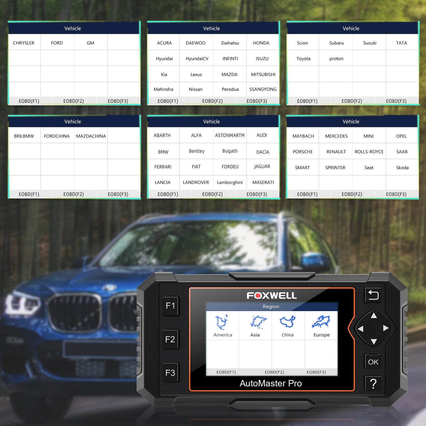 FOXWELL NT624 Elite OBD2 Scanner Car Diagnostic Scanner All Systems Code Reader SAS/Oil/EPB 8 Reset OBD2 Scanner Diagnostic Tool