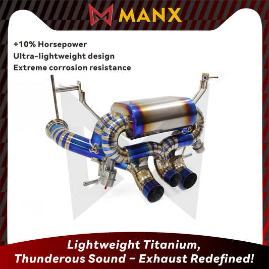 MANX Titanium Alloy Catback Exhaust System For Lamborghini Aventador LP740 High performance Accesorios Para Auto