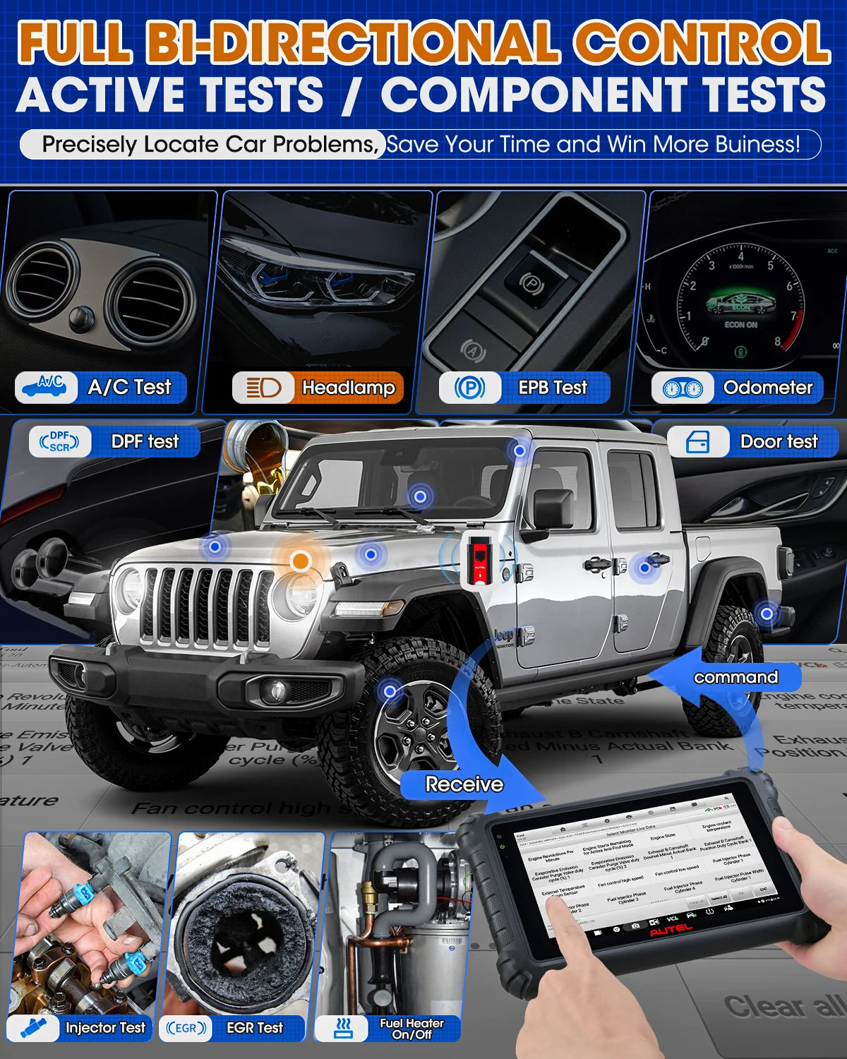 Autel MK906 PRO MK906Pro Автомобильный диагностический инструмент с аппаратным обеспечением ультра-уровня, обслуживанием 36+