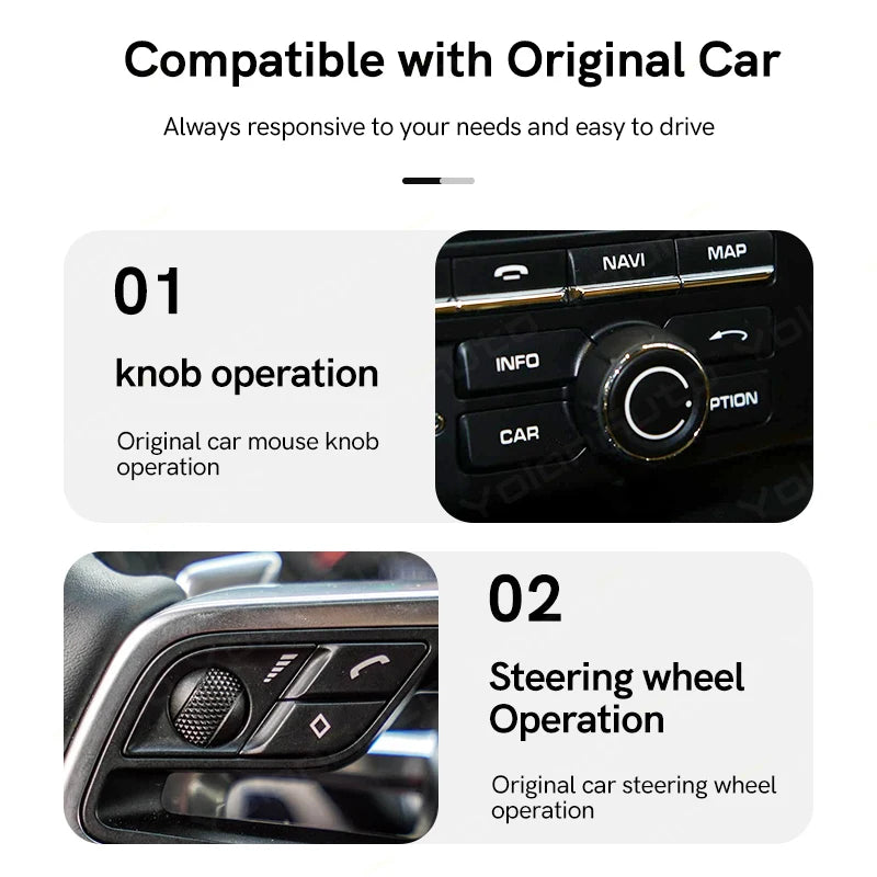 Wireless Carplay Module Wired Android Auto Retrofit kit Decoder for Porsche PCM 3.0/3.1/4.0 For Panamera Cayenne Cayman Macan