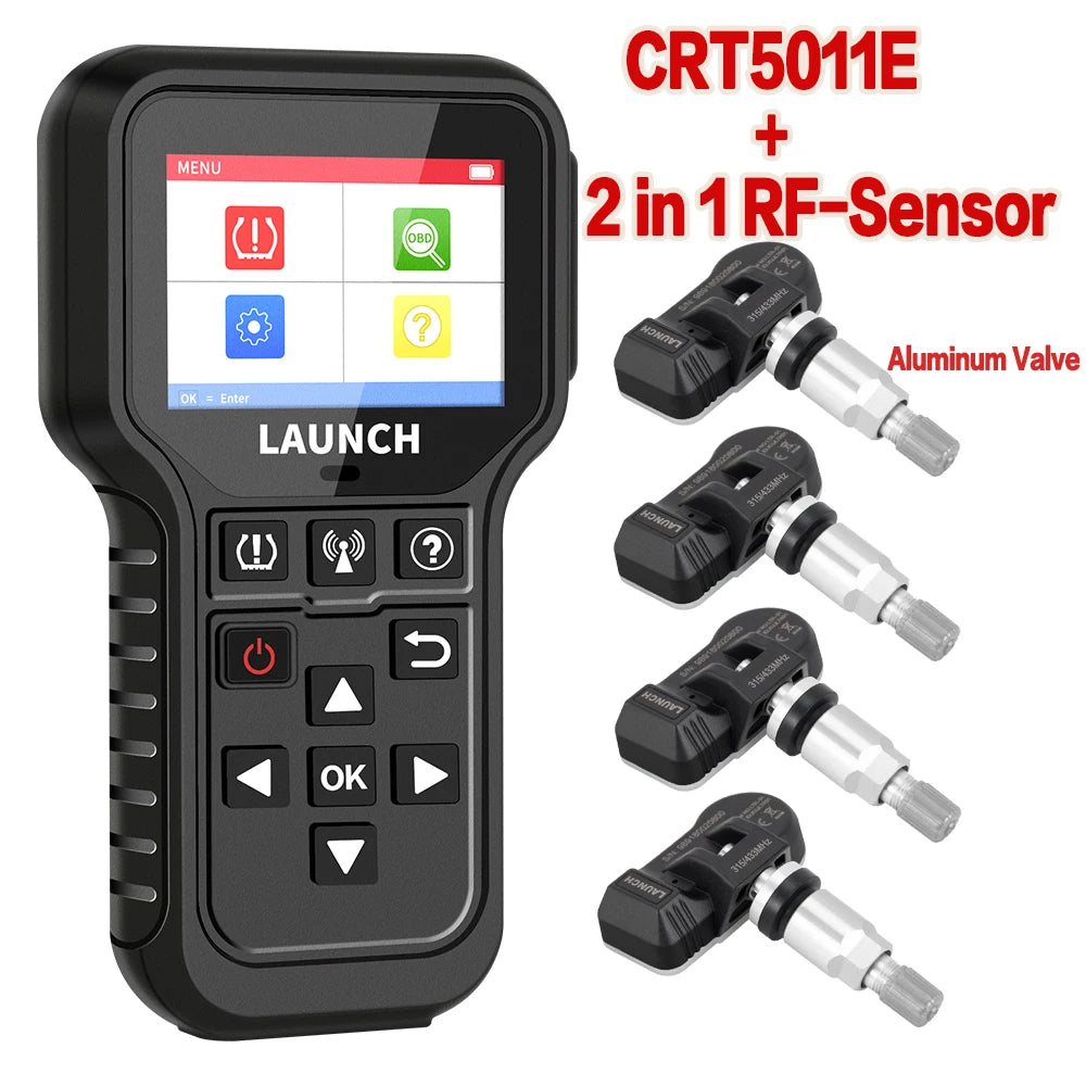 LAUNCH X431 Tire Pressure Sensor Program Relearn Activation CRT5011E TPMS Diagnostic Tools and 315MHz/433MHz RF-Sensor Optional