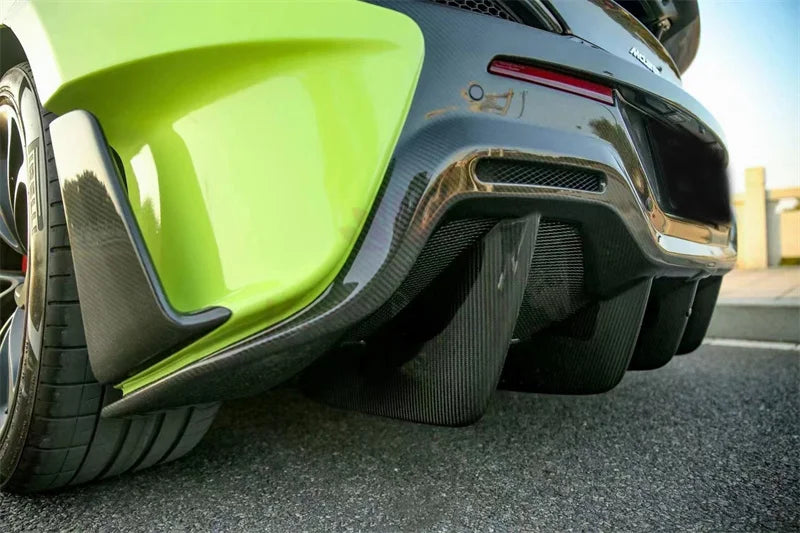 600lt Style Dry Carbon Fiber Rear Bumper Body Kit for McLaren 540C 570s 570GT Front Bumper Side Skirts Hood Rear Spoiler