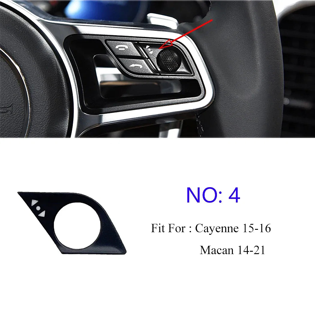 Color: Red - ESIRSUN Steering Wheel Multi-function Button Volume Adjustment Phone Switch Button For Porsche 2015-16 Cayenne 2014-21 Macan - Premium Interior Parts from ESIRSUN - Just $16.50! Shop now at Rapidvehicles