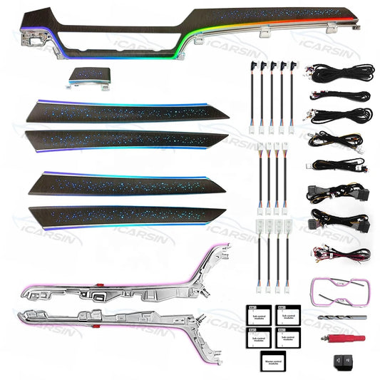 iCarsin Star Dynamic Colorful Ambient Lighting For Honda Accord 10th gen Inspire 2018 - 2020 Interior Dashboard Trim LED light