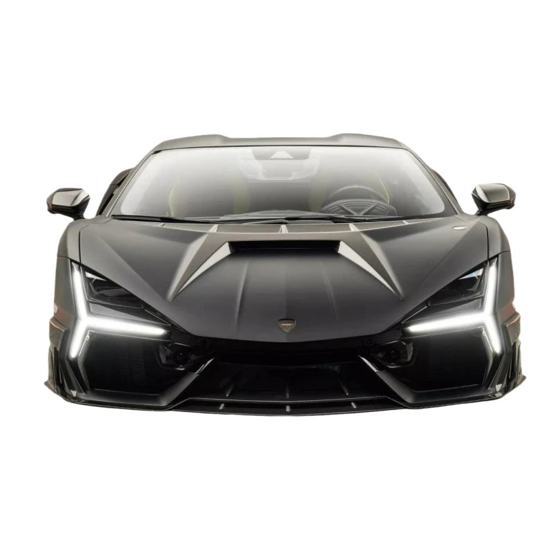 For Lamborghini Revuelto Upgrade M Style Dry Carbon Fiber Front Lip Side Skirt Rear Diffuser Hood Rear Spoiler