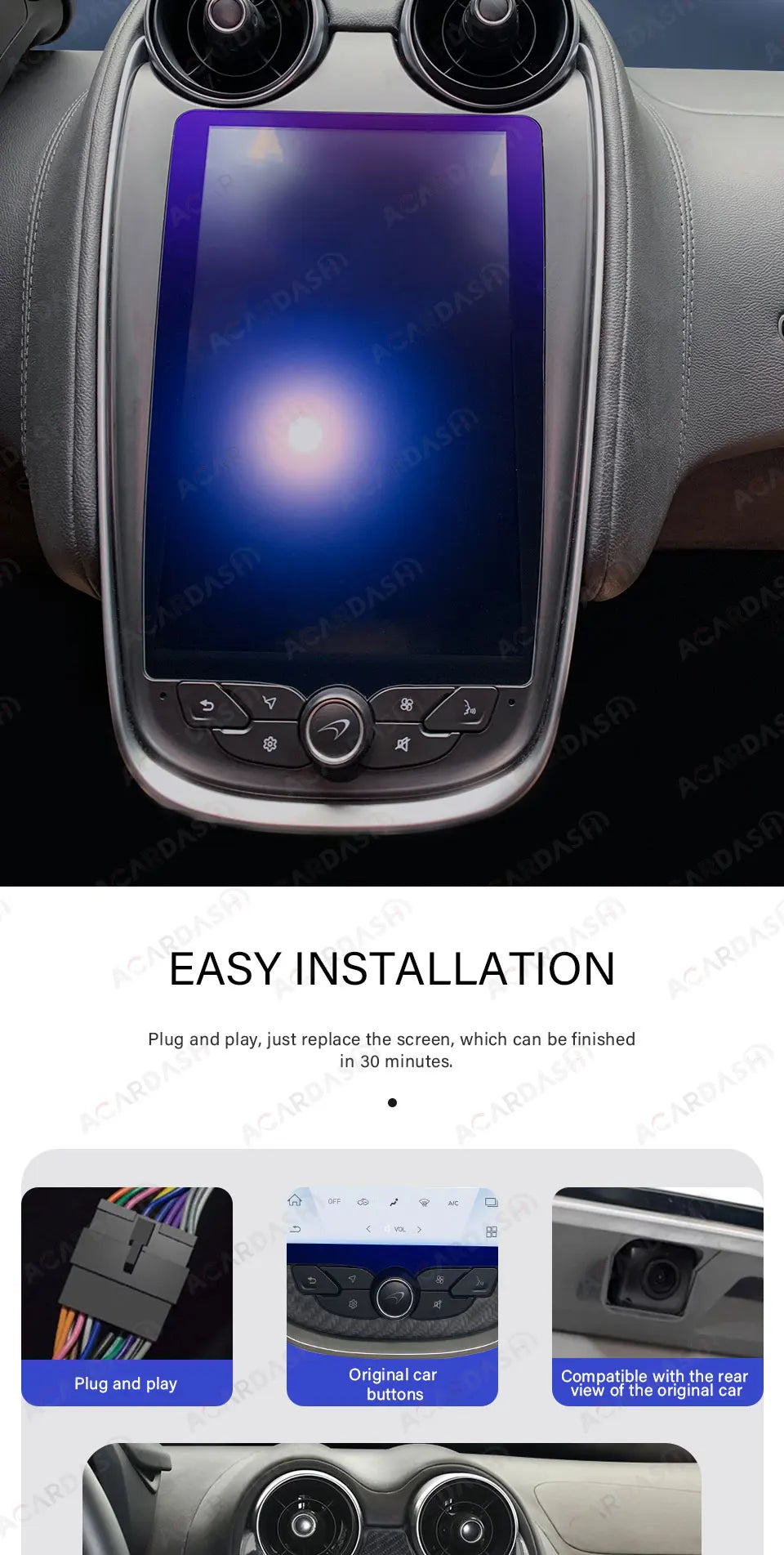 Newest Android Screen for Mclaren GT/570/540C/600LT Android 11 Car Multimedia Player GPS Radio Stereo Head Unit Radio