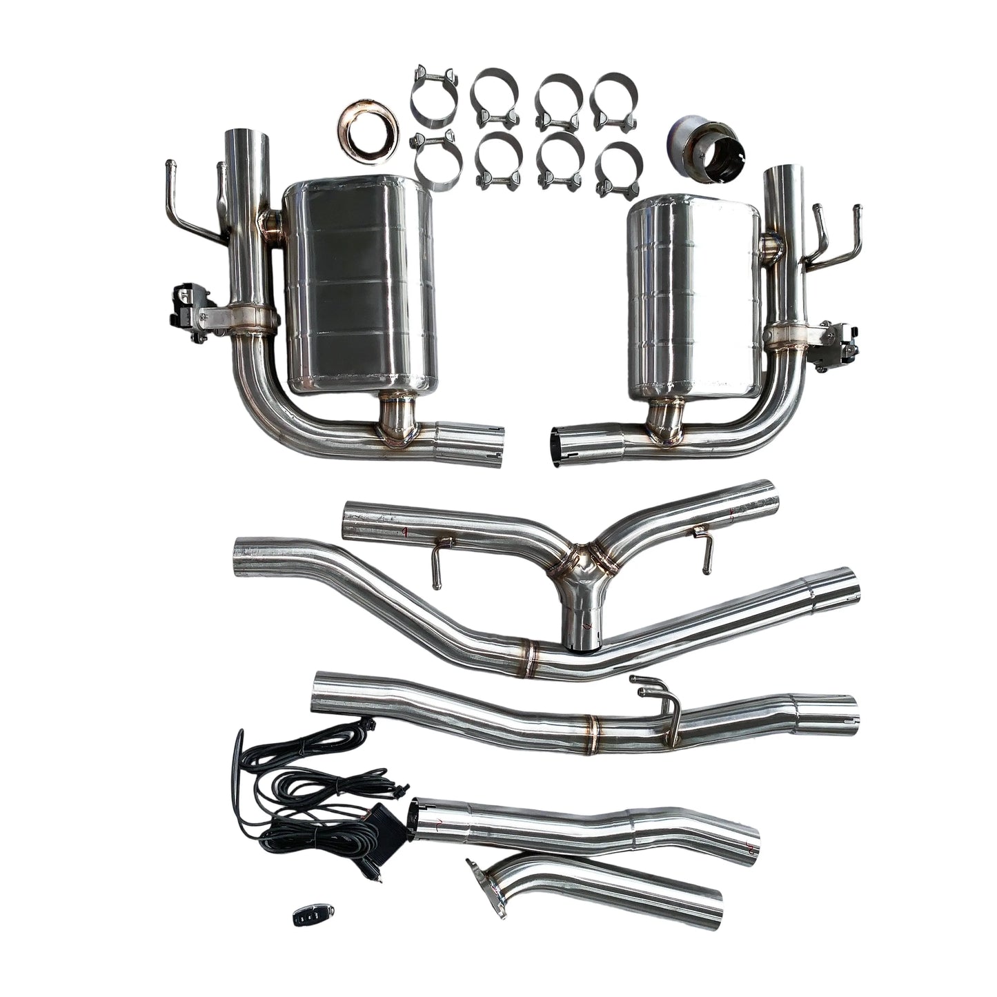 [Custom Product] Suitable for 2025 Honda Civic SI 1.5T Catback stainless steel valve exhaust pipe 89 blue plated double out