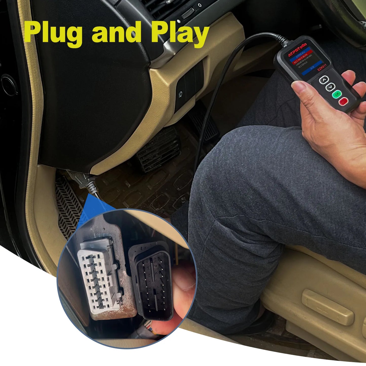 ATPSTOGO New Replacement Remote Key fob and Programmer tool For 2007-2017 Dodge Ram 1500 2500 3500 programming key fob GQ4-53T