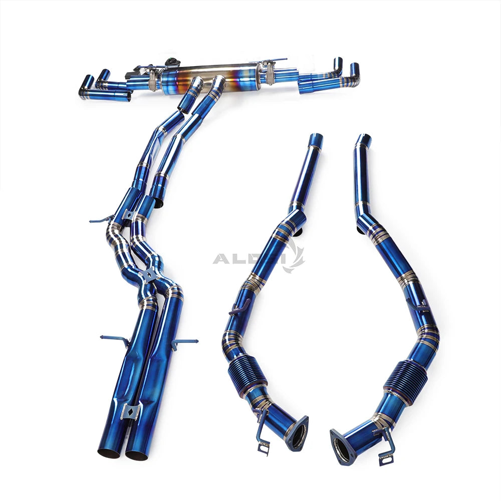 ALOSI factory cat back full exhaust system for Lamborghini URUS 4.0T 2019-2023 front grille valve OEM titanium exhaust