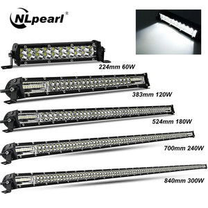 Color: WHITE - Slim 8" 20" 32" LED Light Bar Off Road 12V 24V LED Light Bar/Work Light For Car Combo 4x4 Led Bar Jeep Truck ATV SUV 12V 24V - Premium Car Lights from NLpearl - Just $48.51! Shop now at Rapidvehicles