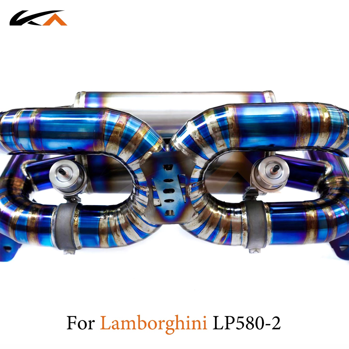 KA Tuning exhaust system titanium alloy catback for Lamborghini LP580-2 5.2L rear section performance parts muffler valve